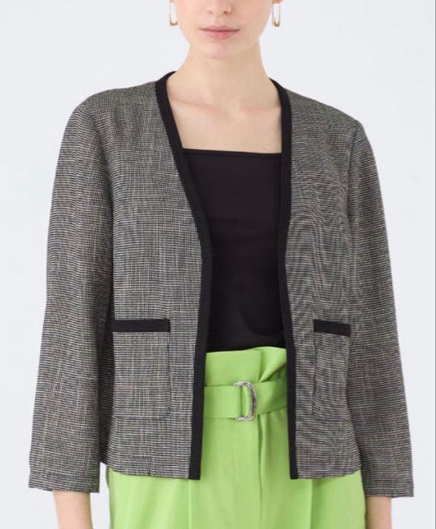 Ballsey ポリエステルレーヨンカラミ Vカラージャケット