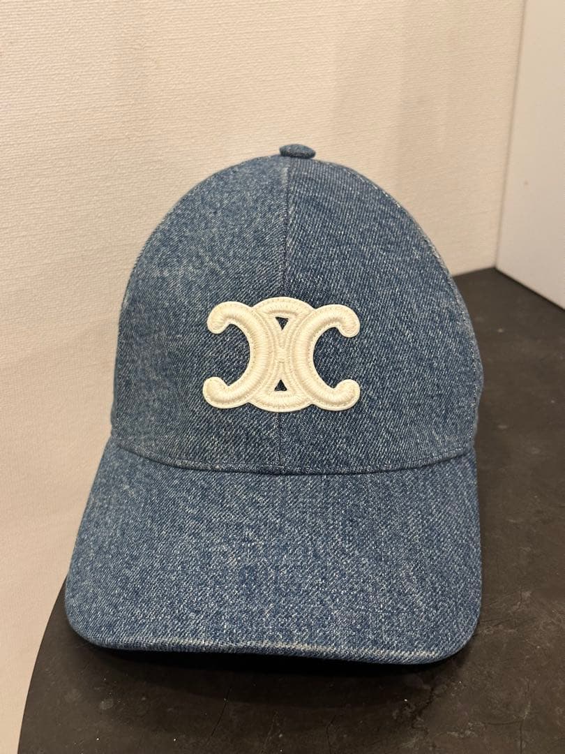 CELINE (セリーヌ) トリオンフ デニムベースボールキャップ 帽子