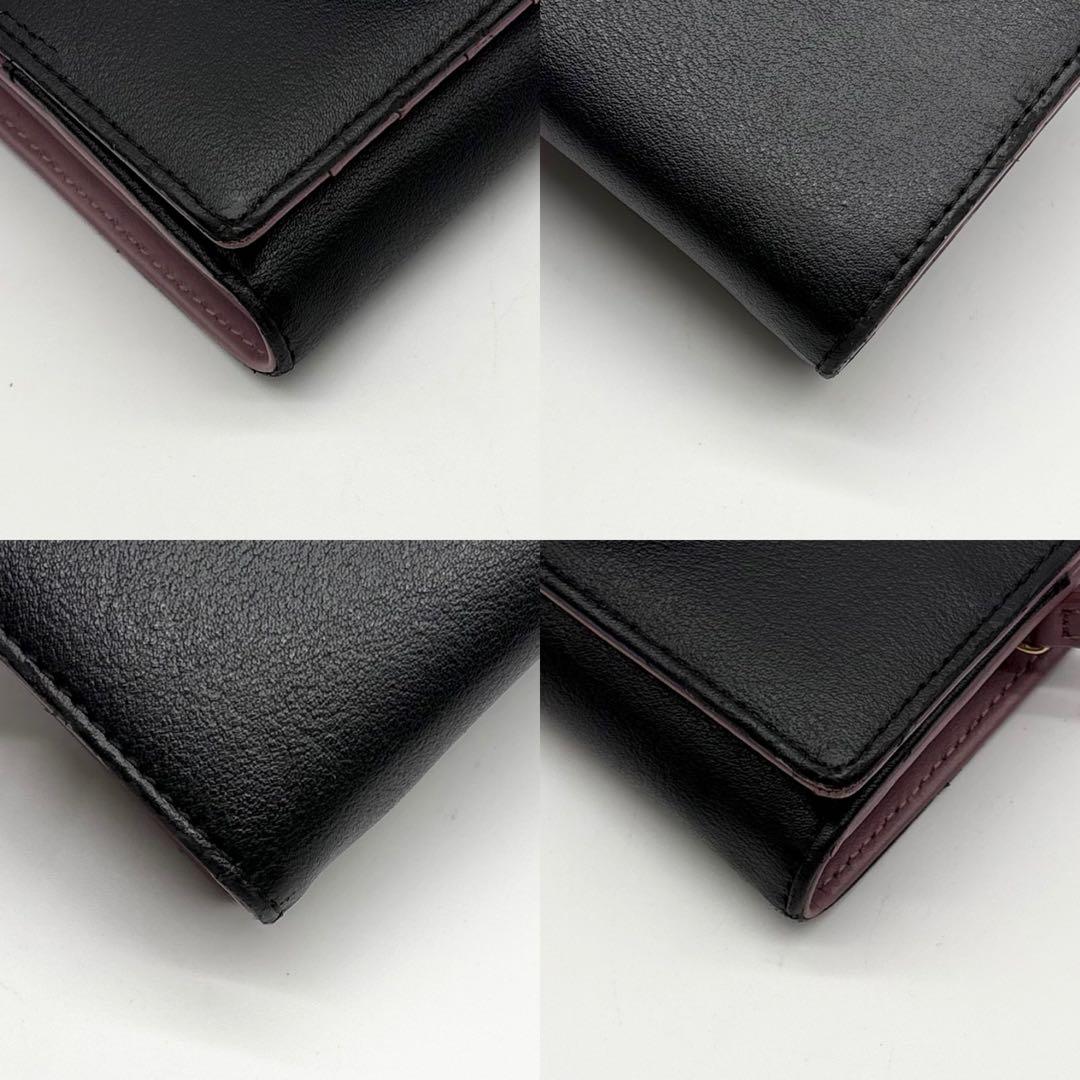 【極美品】ヴィヴィアンウエストウッド レザー 長財布 オーブ フラップ ブラック