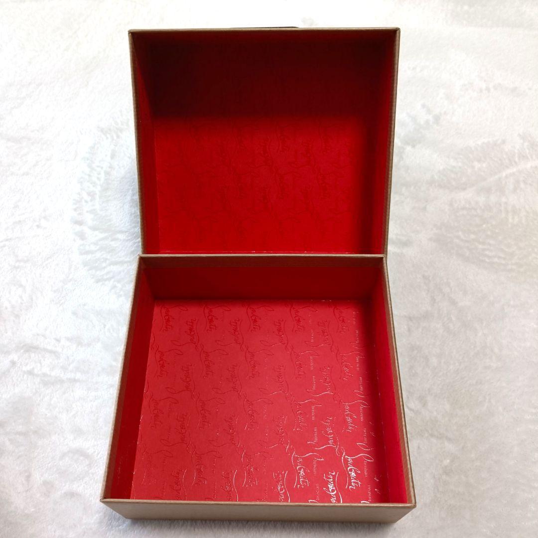 極美品♪クリスチャンルブタン 二つ折り財布 パロマ ミニウォレット 黒 赤 箱付