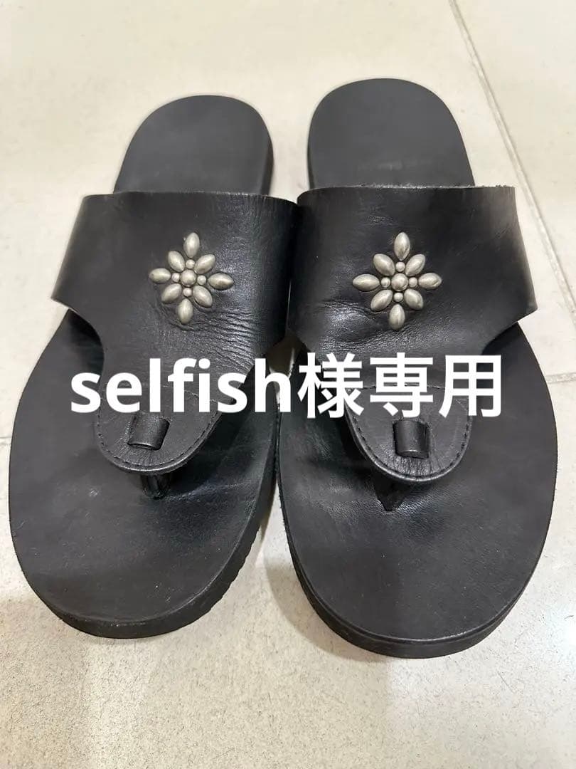 RUDE GALLERY STARBURST LEATHERサンダル