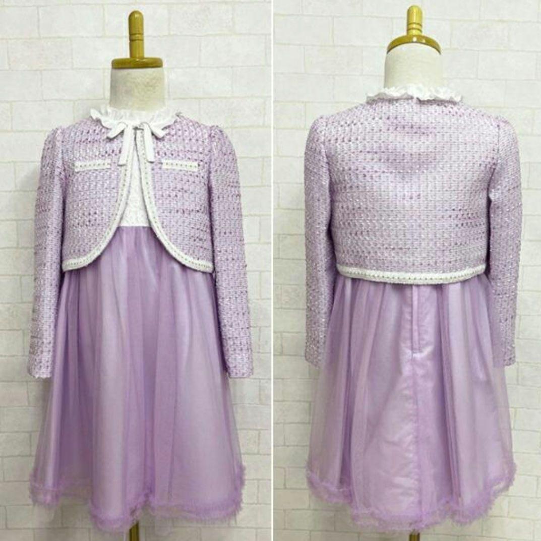 新品タグ付き　エルアンノワール　フォーマルワンピース　アンサンブル　120