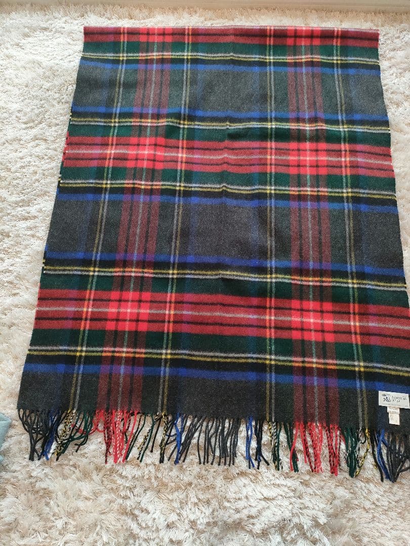 よ*う様 ジョンストンズ　グレー　ストール　大判　美品