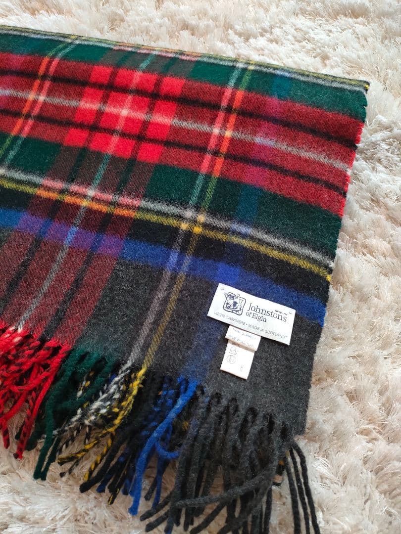 よ*う様 ジョンストンズ　グレー　ストール　大判　美品