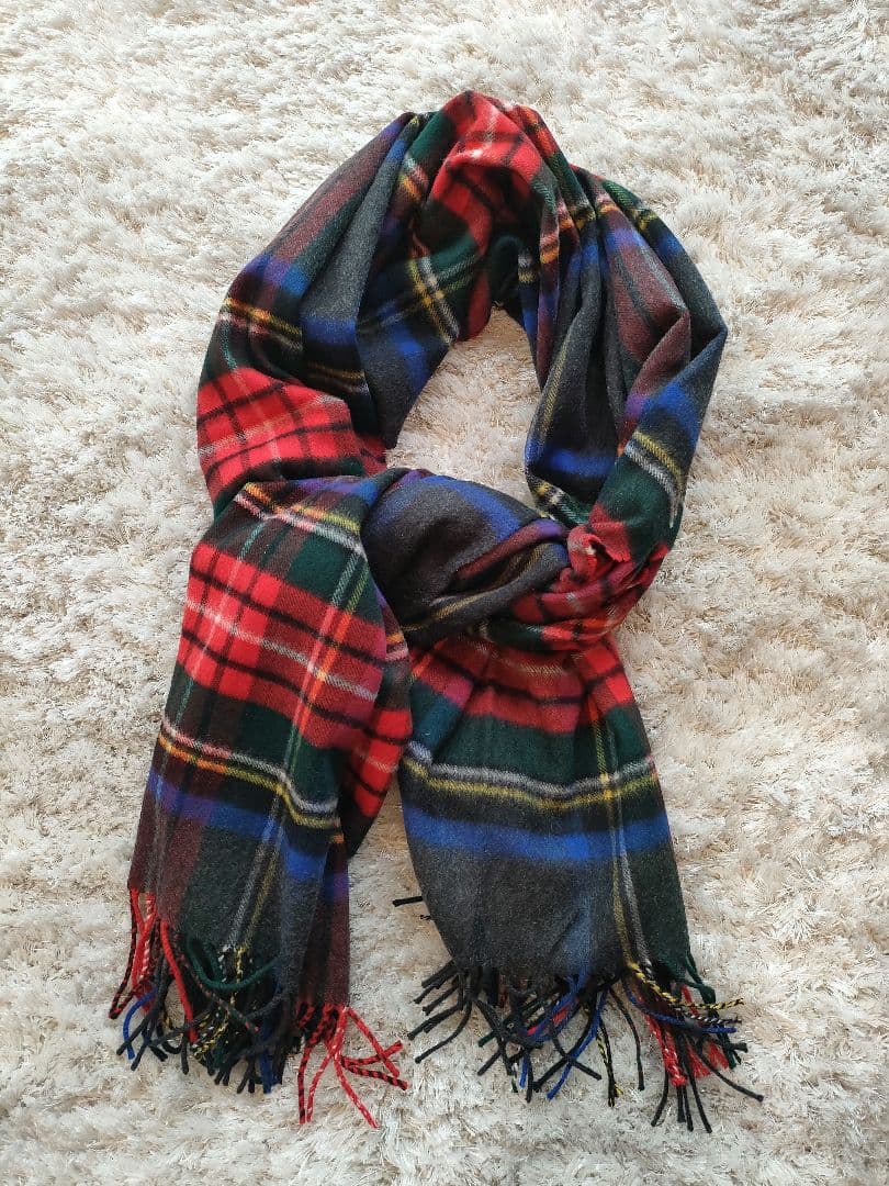 よ*う様 ジョンストンズ　グレー　ストール　大判　美品