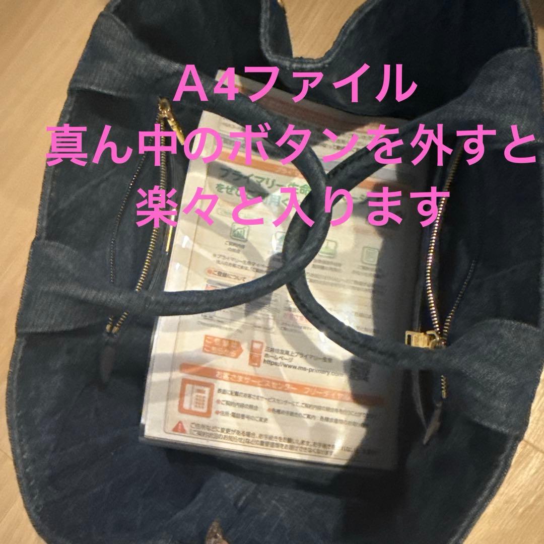 おにく様　PRADAプラダ　カナパ　トートバッグ　デニム　新品同様