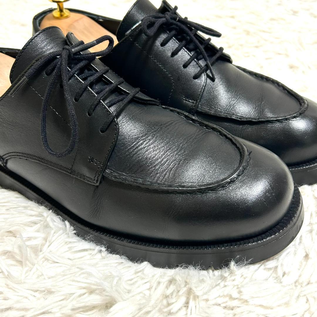 クレマン フローダン フランス製 革靴 レザーシューズ Uチップ モックトゥ 黒