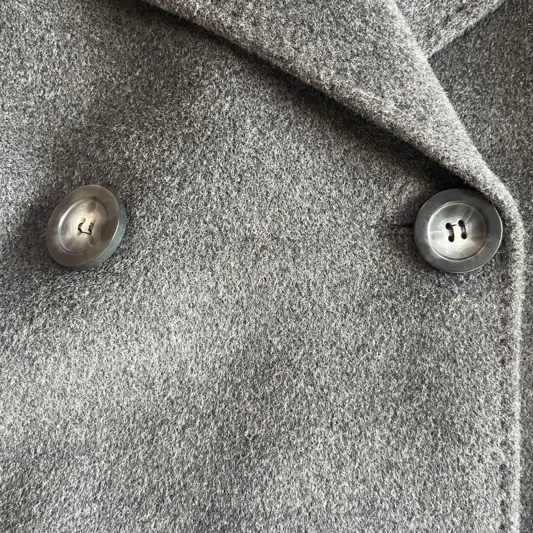 最高級✨️マックスマーラ 白タグ ダブルブレスト カシミヤ チャコールグレー M