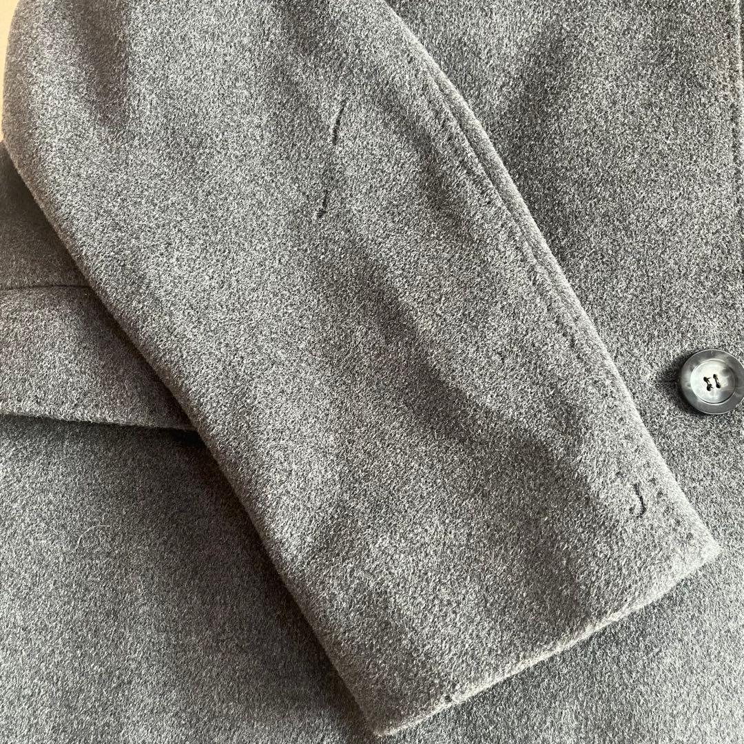 最高級✨️マックスマーラ 白タグ ダブルブレスト カシミヤ チャコールグレー M