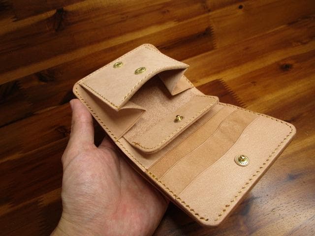 コンパクト財布 ロカド シェルコードバン 二つ折り 日本製 ミニ財布 ミニマル