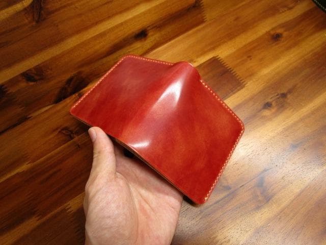 コンパクト財布 ロカド シェルコードバン 二つ折り 日本製 ミニ財布 ミニマル