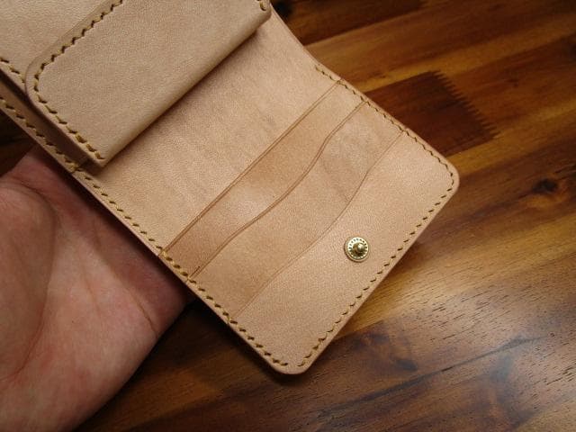 コンパクト財布 ロカド シェルコードバン 二つ折り 日本製 ミニ財布 ミニマル