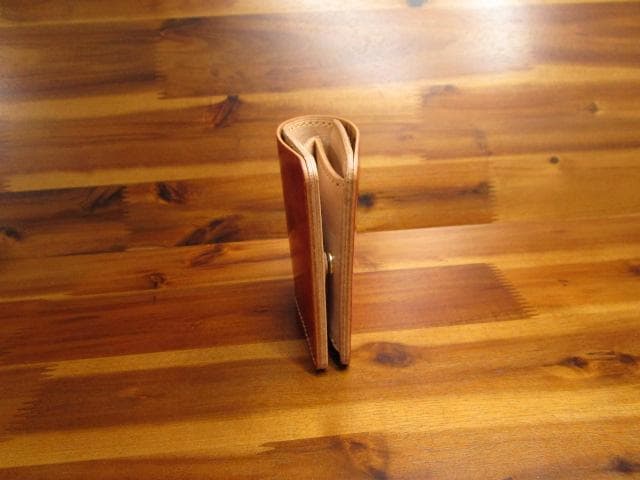 コンパクト財布 ロカド シェルコードバン 二つ折り 日本製 ミニ財布 ミニマル