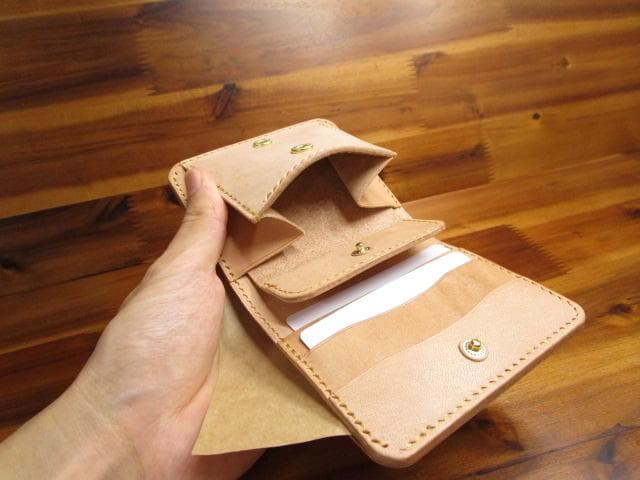 コンパクト財布 ロカド シェルコードバン 二つ折り 日本製 ミニ財布 ミニマル