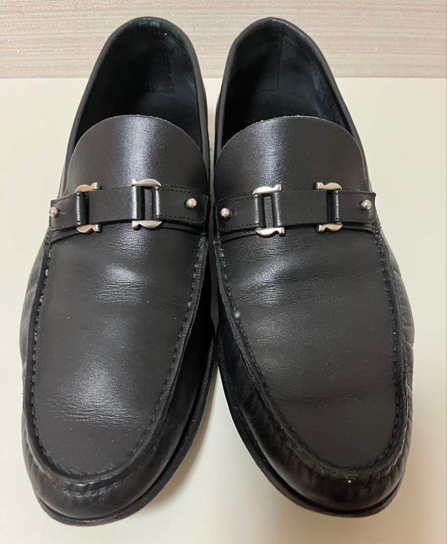 a*A様 【美品】サルヴァトーレ フェラガモ ローファー ブラック 8 EE (