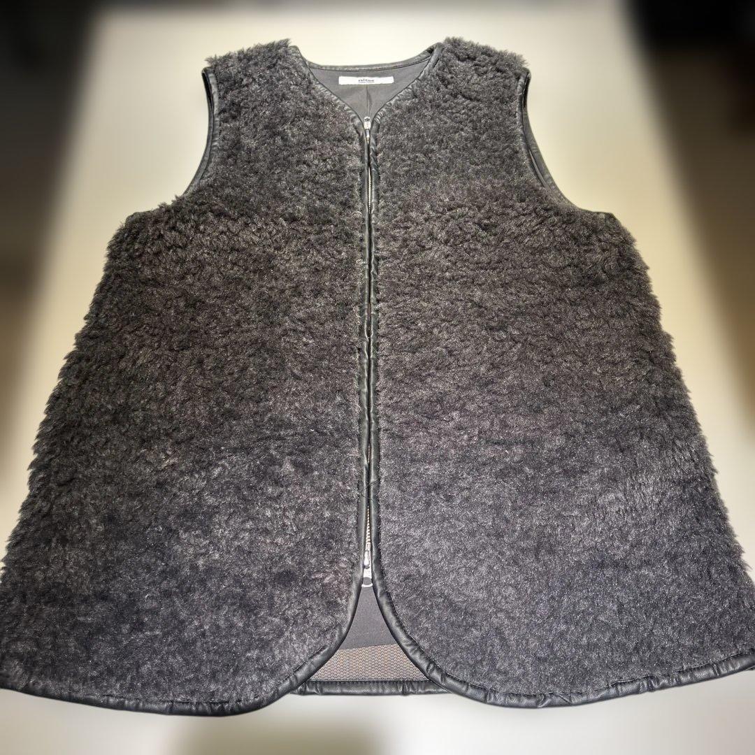 ジャーナルスタンダードレリューム シープフェイクファージップベスト 美品
