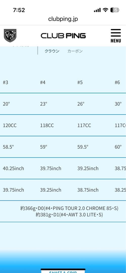 PINGピンG440 HYBRID UT ユーティリティ 2本セット #4 #5