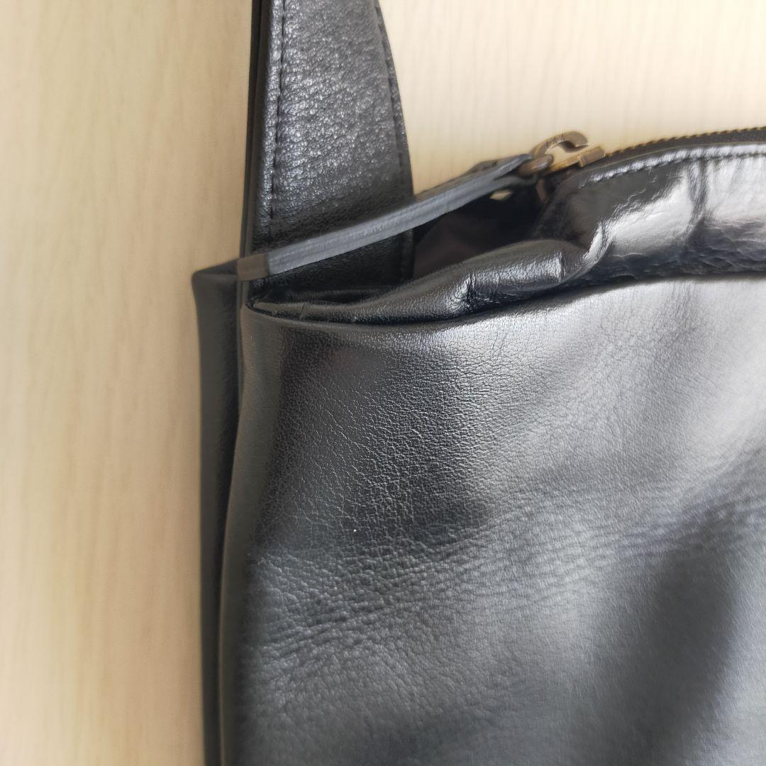 人形町ベース×ear【日本製】撥水・レザースマートショルダーバッグM