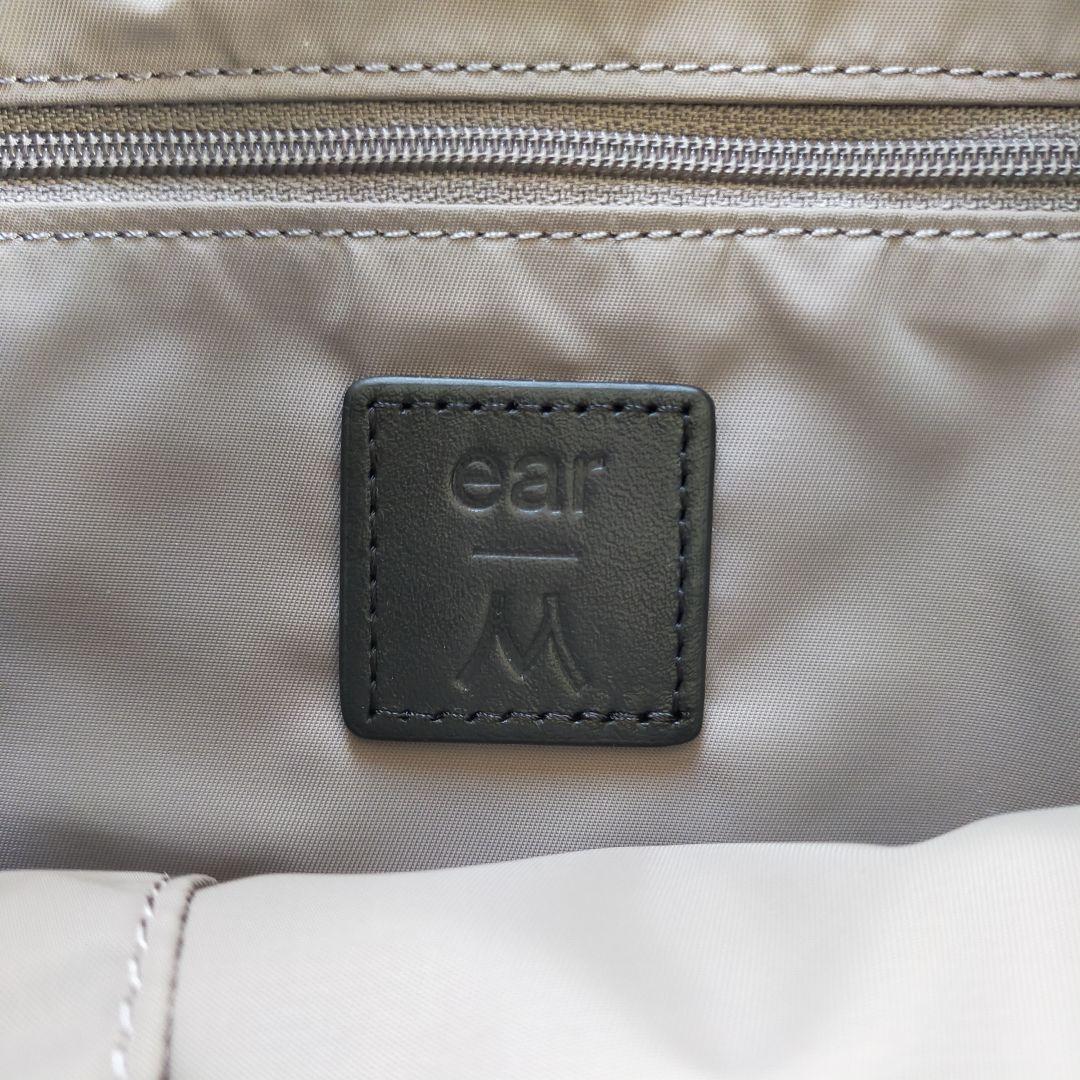 人形町ベース×ear【日本製】撥水・レザースマートショルダーバッグM