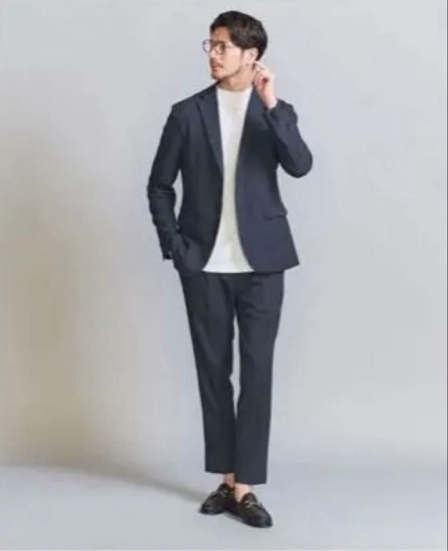 B&Y 【WARDROBE SMART】LANATEC 背抜きジャケット＆パンツ