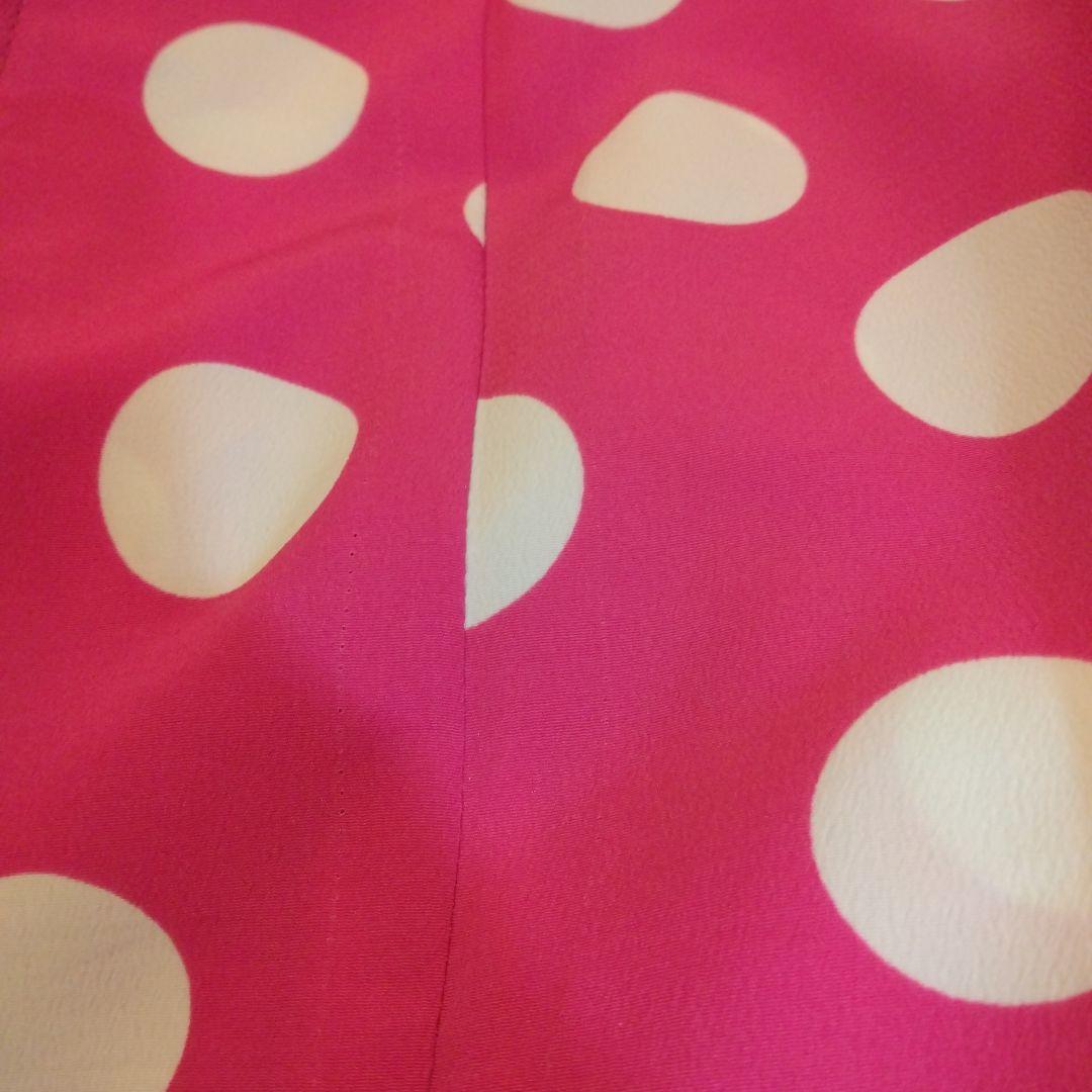 ｔイベリアエルモサ　鮮やかなピンクに白＆ランダム水玉のマチとフリルで豪華！