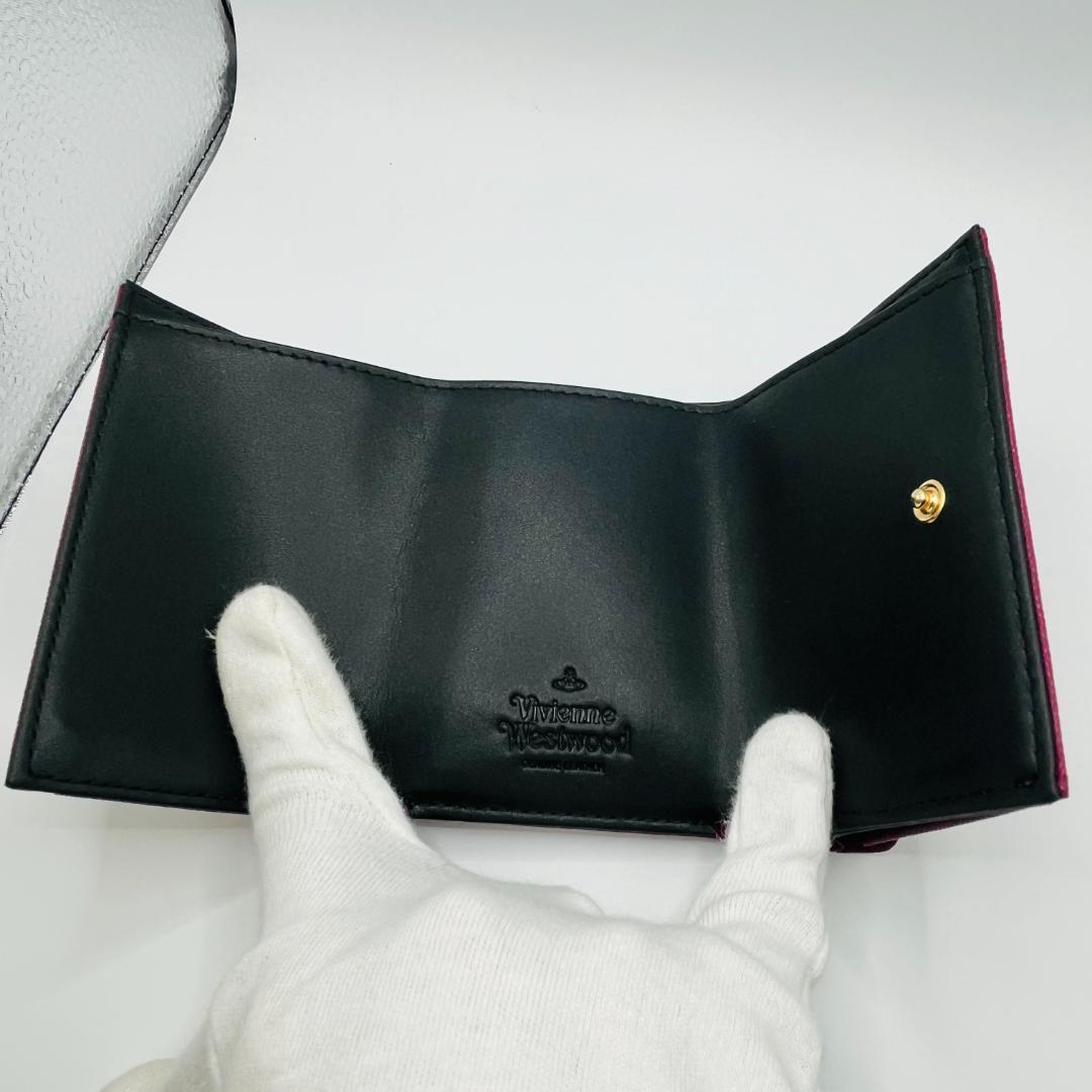 Vivienne Westwood 新品 ミニ財布 レター型 エンジ 赤 折財布