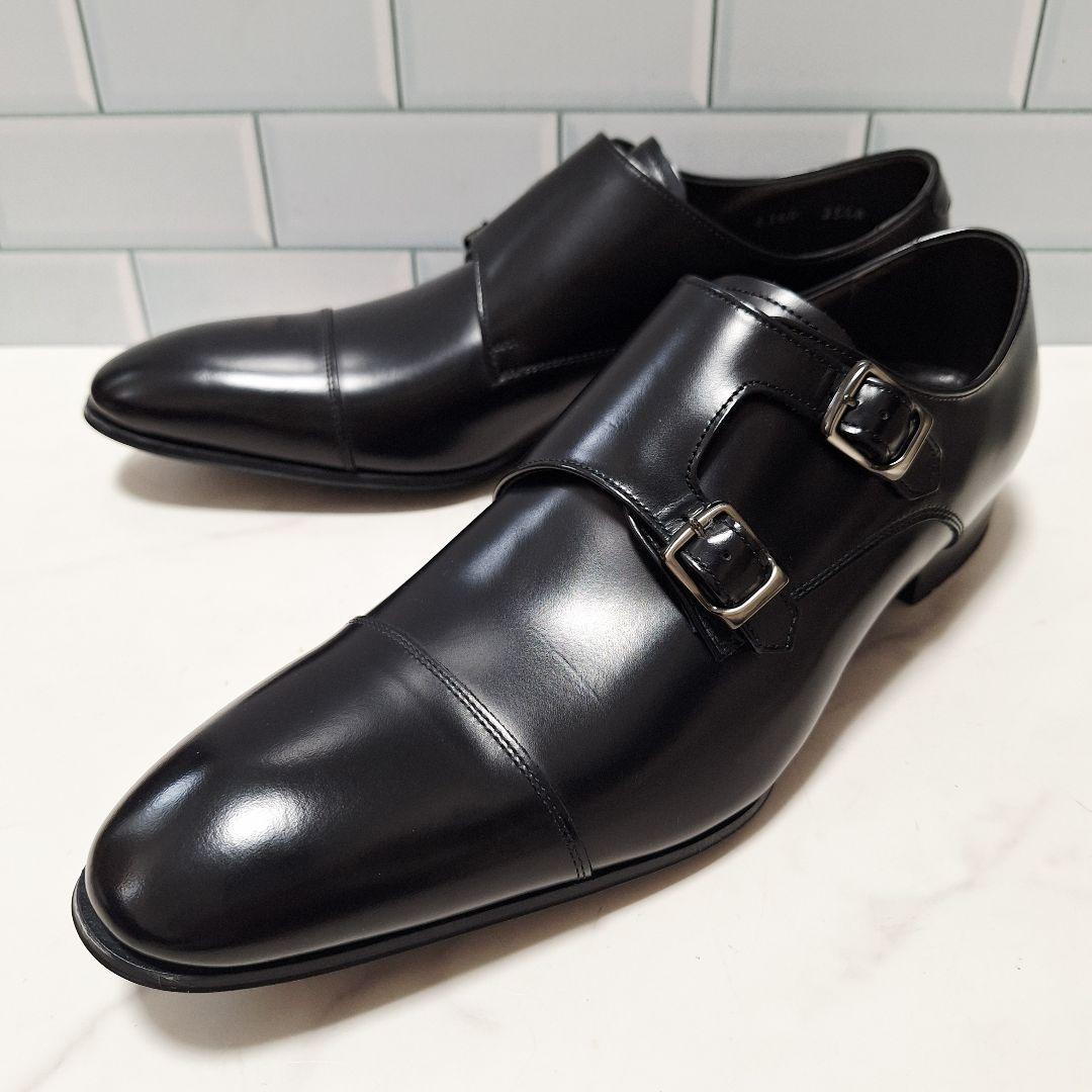 【新品】 REGAL リーガル ストレートチップ ダブルモンク 25.5 革靴