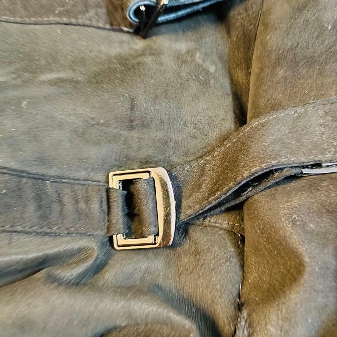 ロイスクレヨン ラビットファー 毛皮コート 黒 M