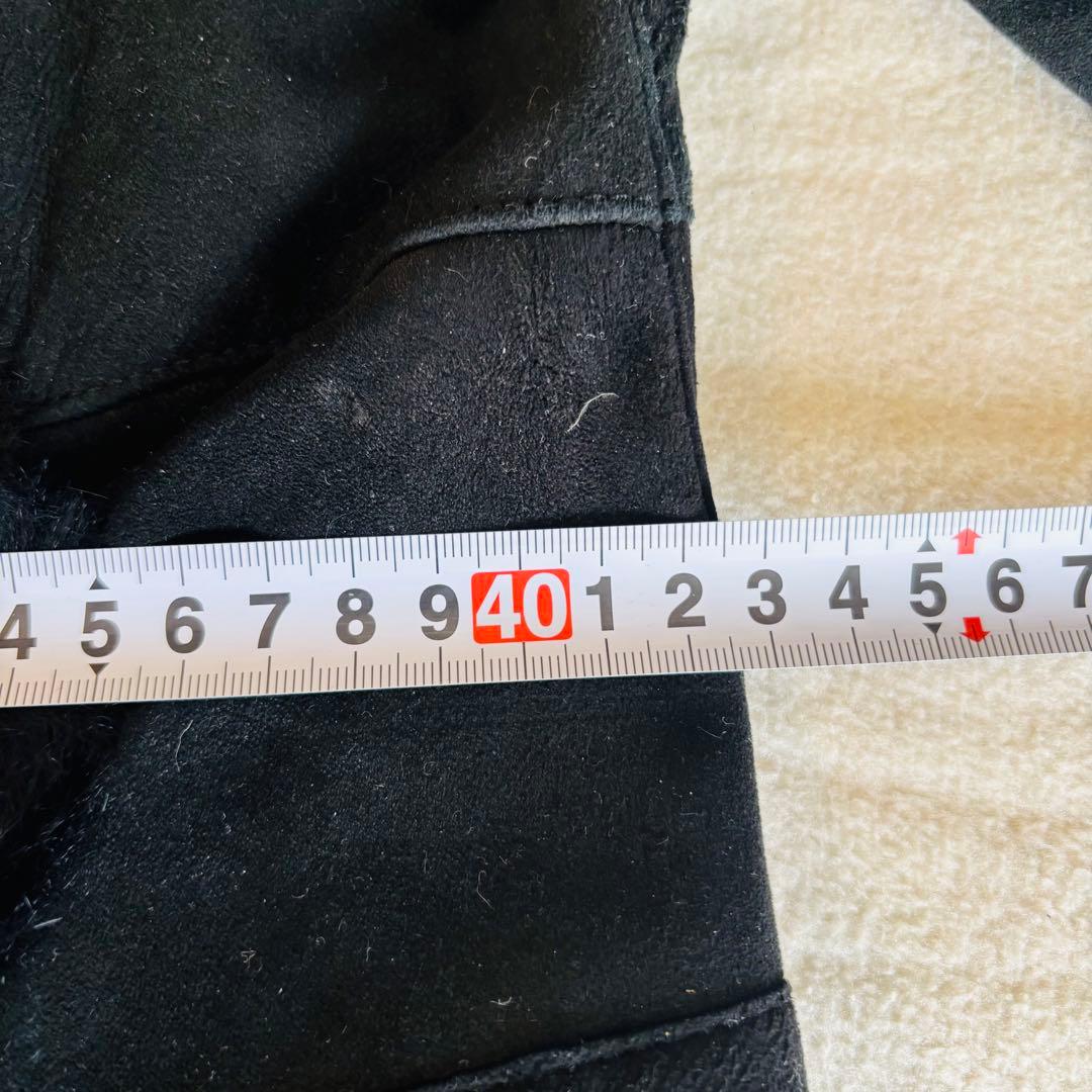 ロイスクレヨン ラビットファー 毛皮コート 黒 M