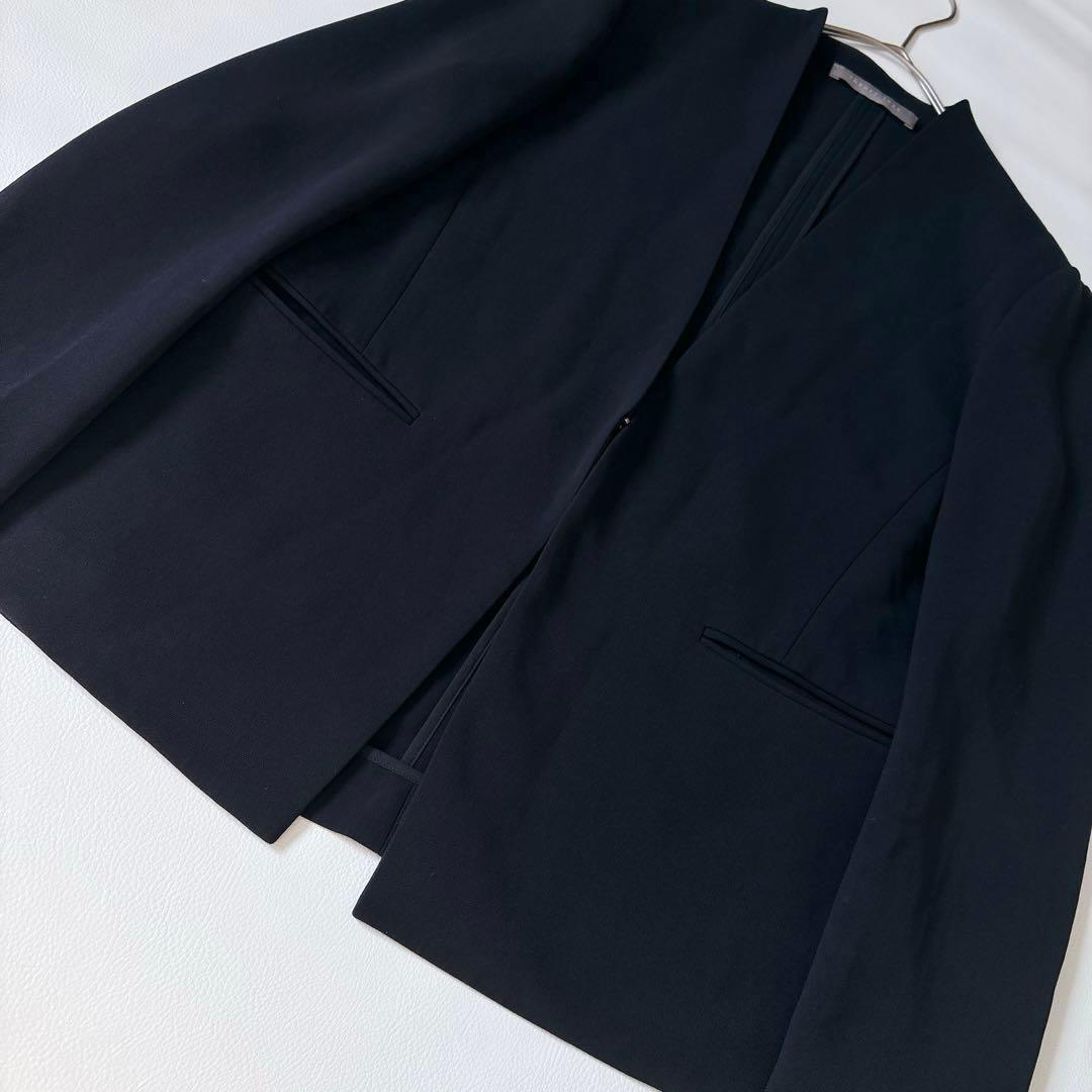 【ERI】美品♡セオリーリュクス 洗える ノーカラージャケット