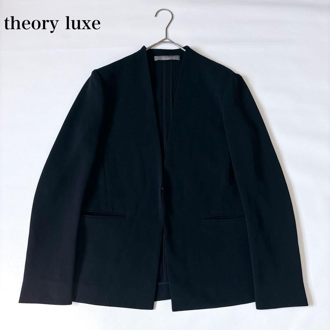 【ERI】美品♡セオリーリュクス 洗える ノーカラージャケット