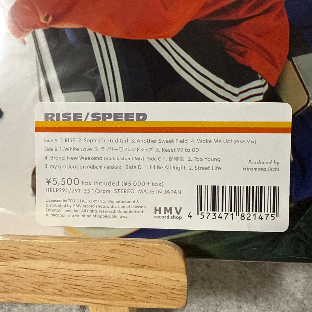 『新品未使用』SPEED アルバム RISE　限定アナログ盤　修正歌詞カード付