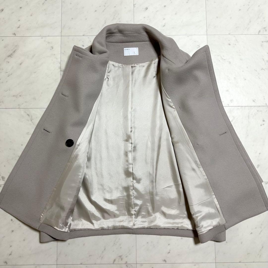 美品 23年モデル NOBLE スタンドカラーオーバーコート