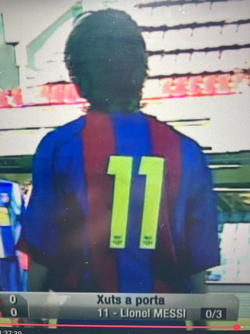 FCバルセロナ ホーム　ユニフォーム　11番　カンテラ時代のメッシ