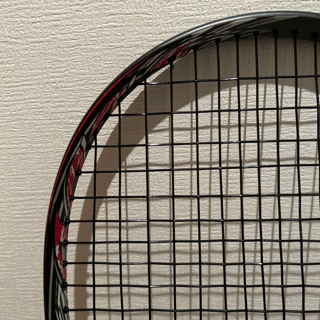 【極美品】ミズノ　スカッドPRO-R 0U 黒/白/赤　ソフトテニスラケット