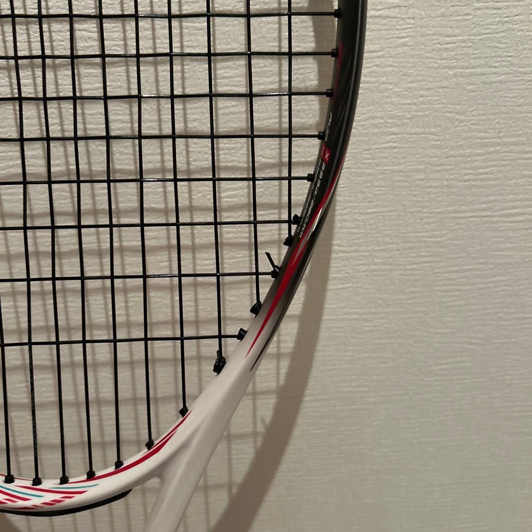 【極美品】ミズノ　スカッドPRO-R 0U 黒/白/赤　ソフトテニスラケット