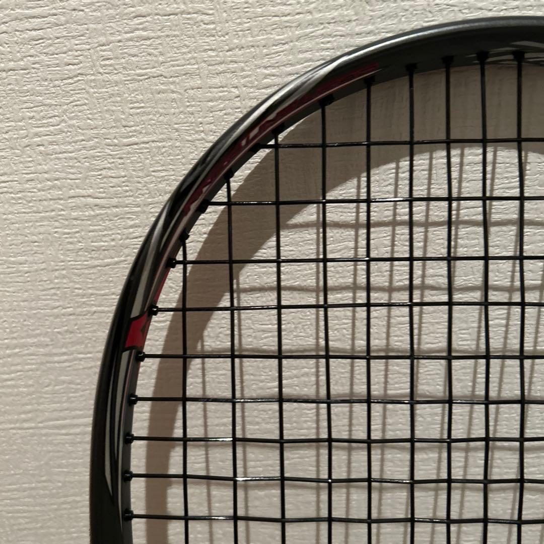 【極美品】ミズノ　スカッドPRO-R 0U 黒/白/赤　ソフトテニスラケット