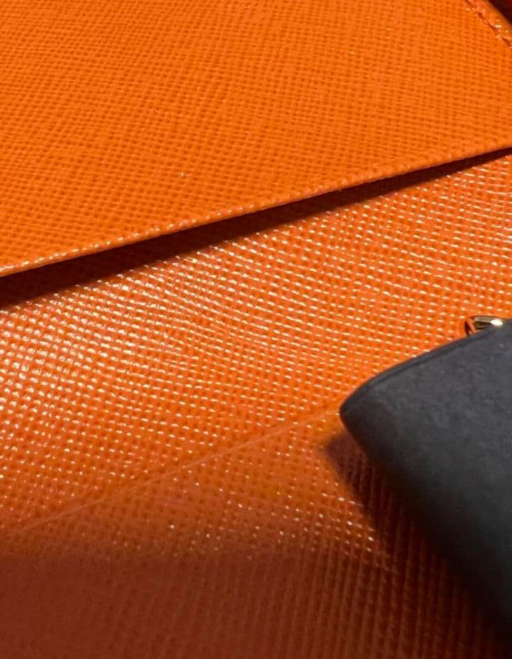 新品未使用 PRADA プラダ キーケース 6連 鍵入れ オレンジ✖レッド 赤