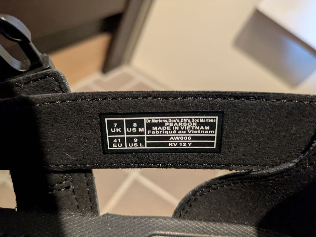 Dr.Martens ブラック サンダル 厚底 UK7