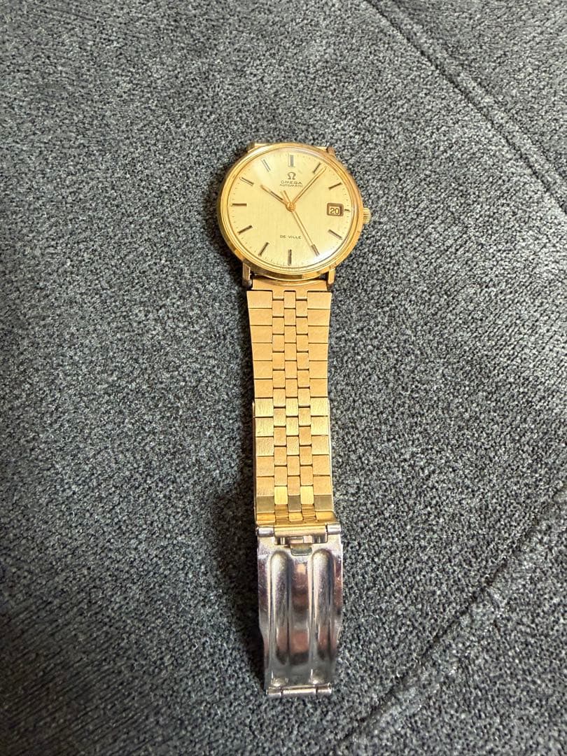 手巻き 稼働品 OMEGA デビル メンズ腕時計 ゴールド