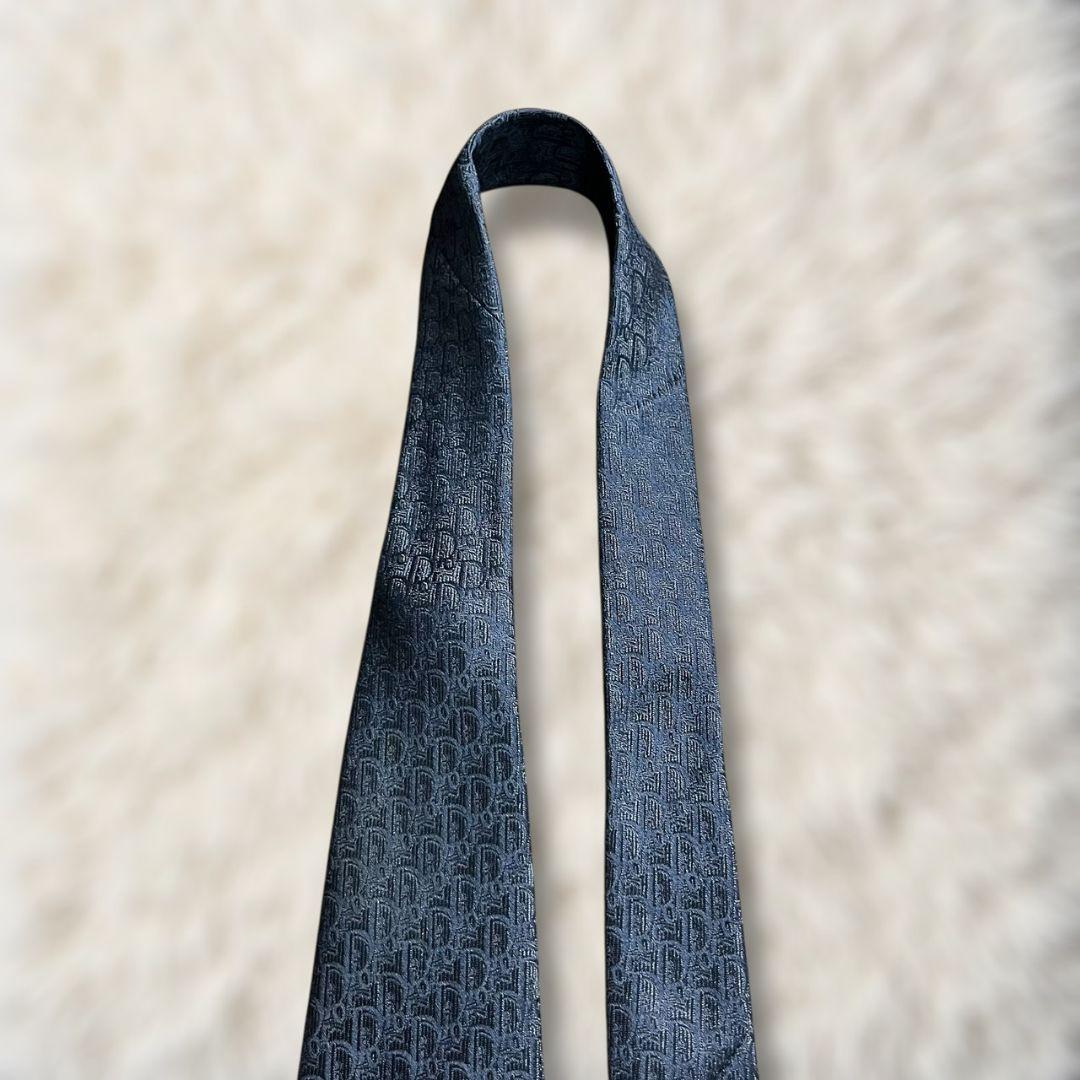 【美品✨】クリスチャンディオール ミニトロッター 濃紺色 モノトーン ジャガード