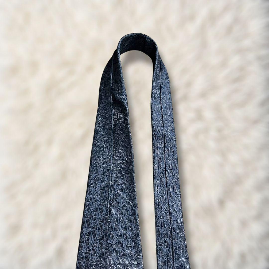 【美品✨】クリスチャンディオール ミニトロッター 濃紺色 モノトーン ジャガード