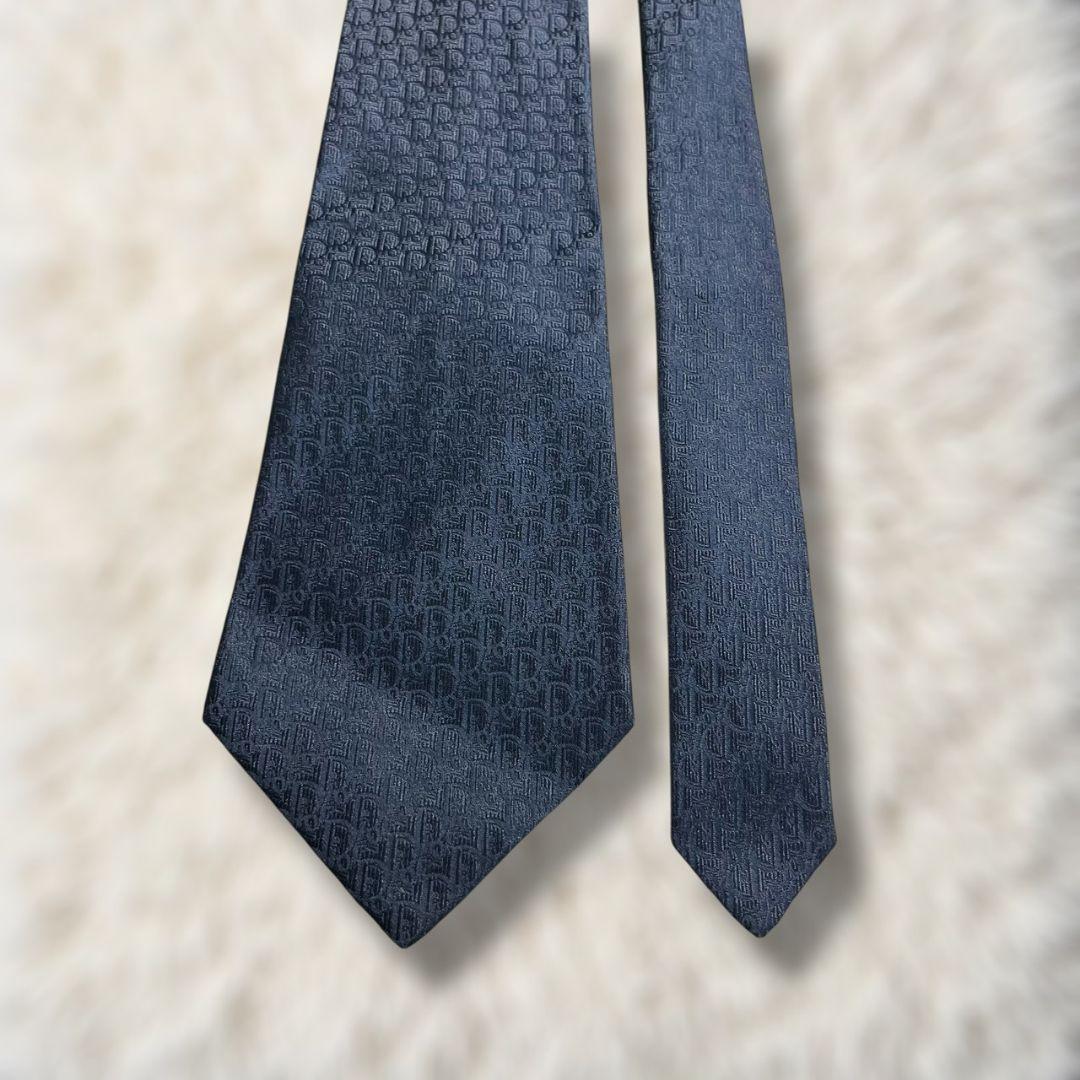 【美品✨】クリスチャンディオール ミニトロッター 濃紺色 モノトーン ジャガード