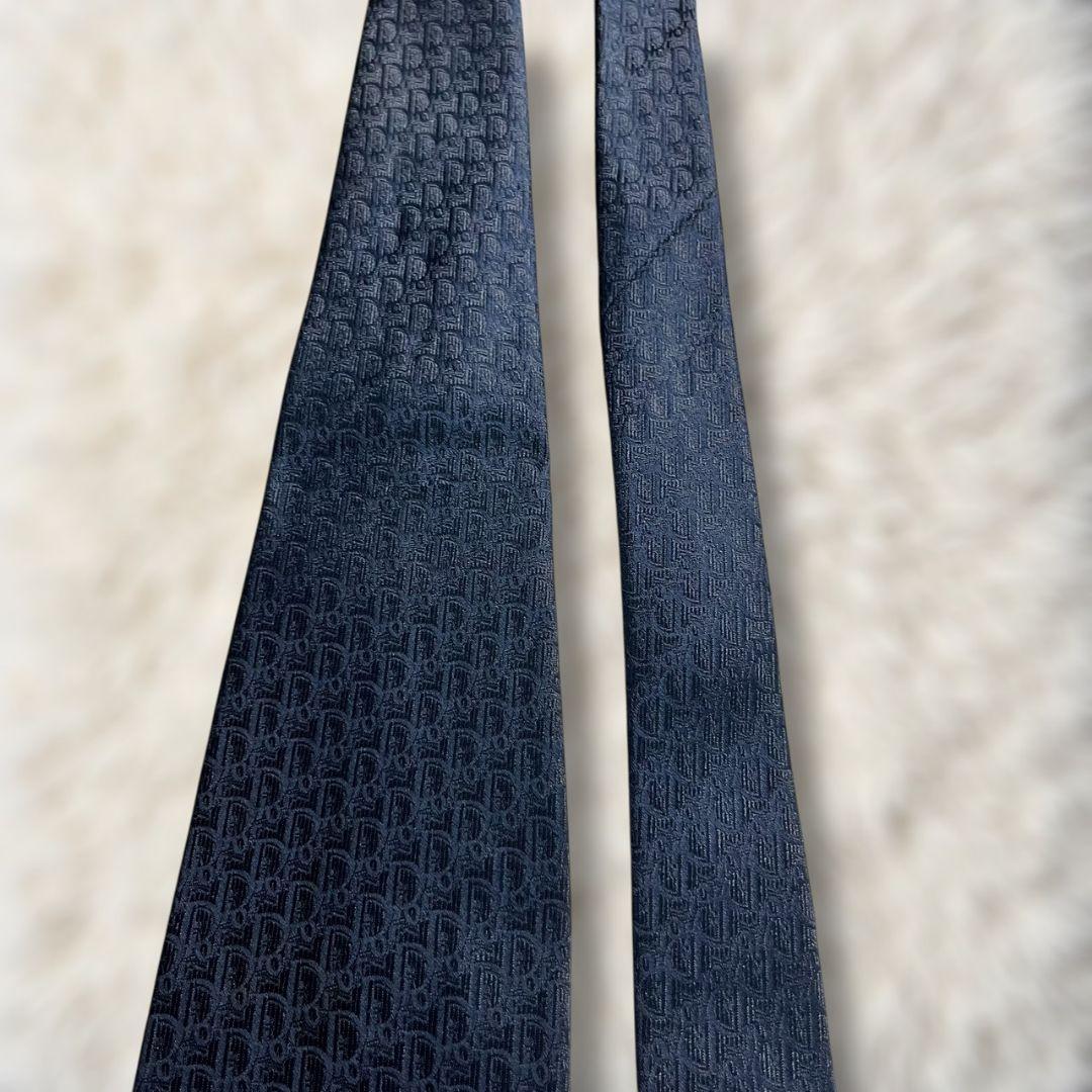 【美品✨】クリスチャンディオール ミニトロッター 濃紺色 モノトーン ジャガード