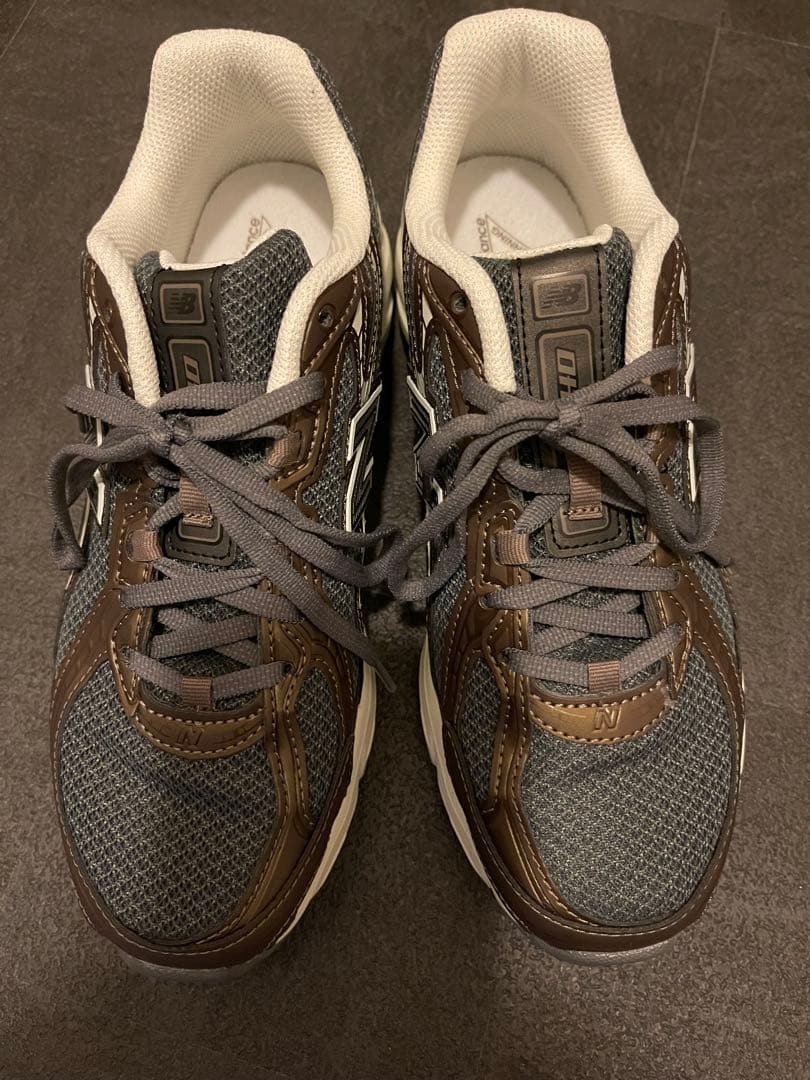 New Balanceスニーカー740 ブラウン/グレー 25.0cm