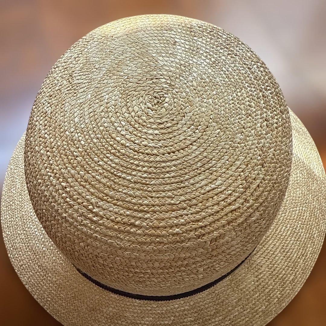 田中帽子店 ステラ 麦わら つば長女優帽 美品