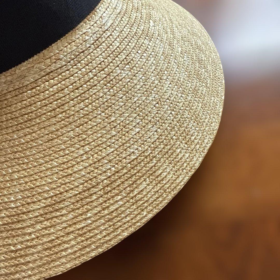 田中帽子店 ステラ 麦わら つば長女優帽 美品