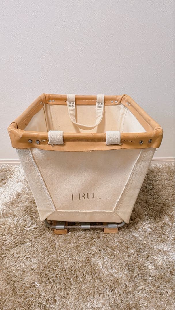 スチールキャンバスバスケット