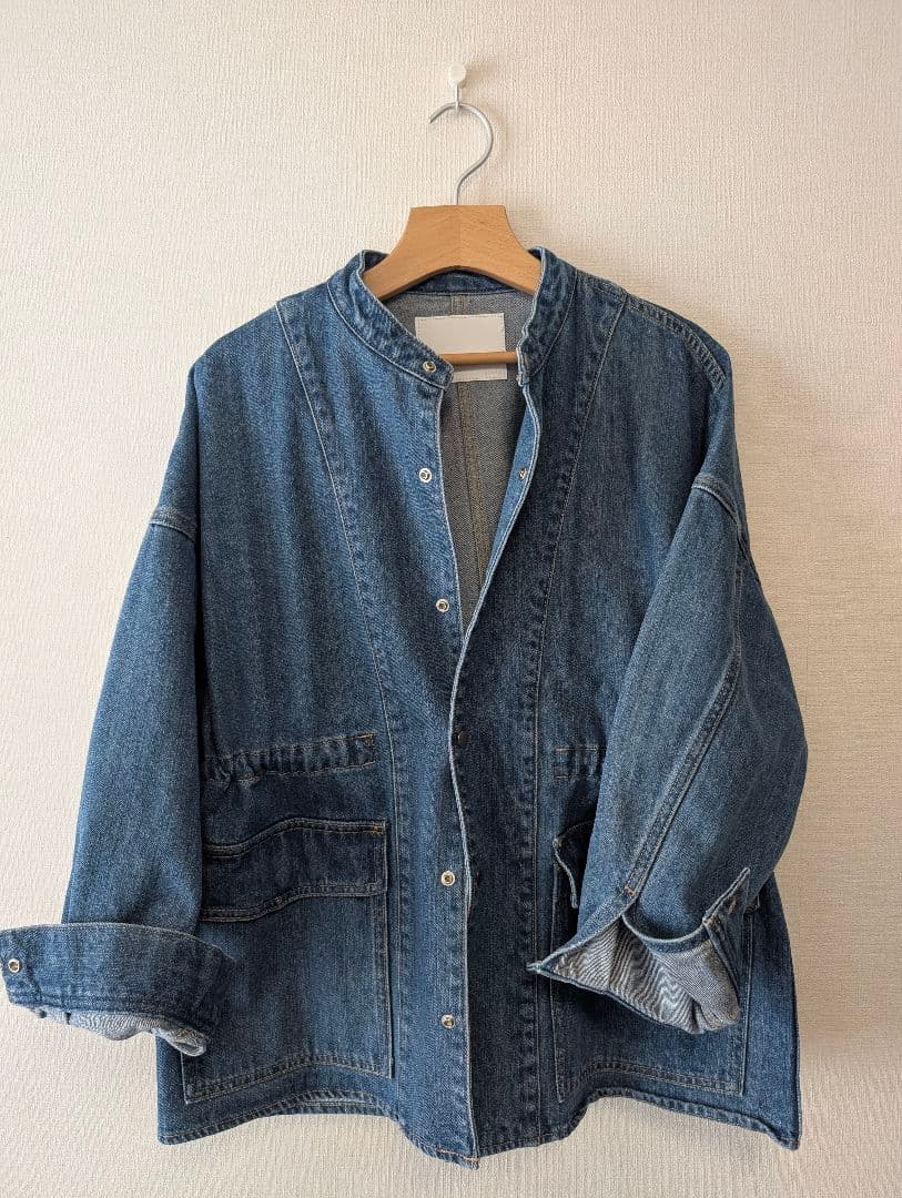 週末限定値引 SHIPS any: デニム ワーク ジャケット☆ブルー（完売色）