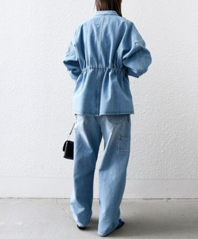 週末限定値引 SHIPS any: デニム ワーク ジャケット☆ブルー（完売色）